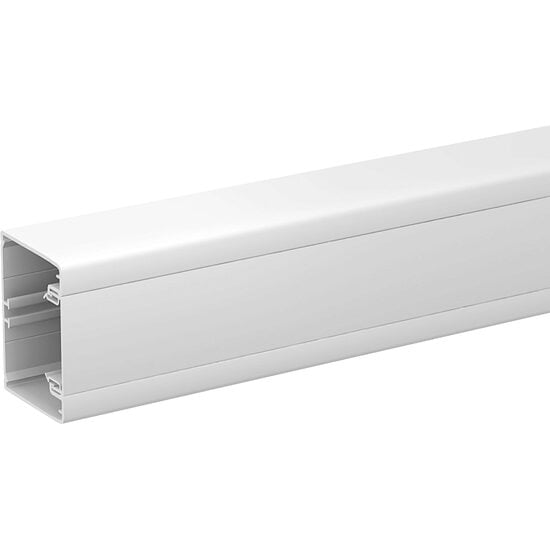 Jgheab PCV 75x55 mm, 1 canal, alb polar, lungime 2m OPTILINE 45 Schneider Electric, ISM10100P