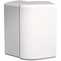 Coltar exterior pentru jgheab PVC 75x75 mm, PC/ABS, alb polar OPTILINE 45 Schneider Electric, ISM10102P