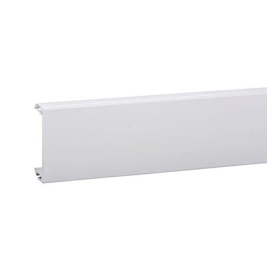 Capac frontal din PVC pentru jgheab PVC 75x55 mm, lunigme 45 mm, alb polar OPTILINE 45 Schneider Electric, ISM10900P