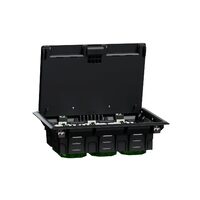Doza pardoseala L, plastic, IP20, 12 module UNICA SYSTEM+ Schneider Electric, INS52122