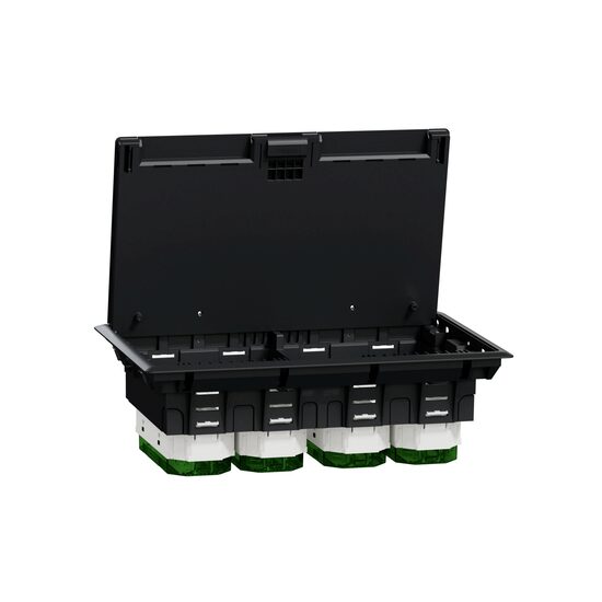 Doza pardoseala XL, plastic, IP20, 24module UNICA SYSTEM+ Schneider Electric, INS52126