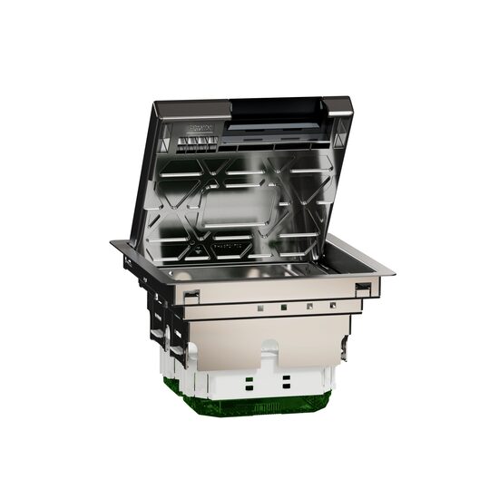 Doza pardoseala M, metal, IP20, 8 module UNICA SYSTEM+ Schneider Electric, INS52121