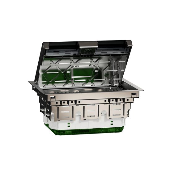 Doza pardoseala L, metal, IP20, 16 module UNICA SYSTEM+ Schneider Electric, INS52125
