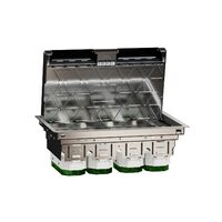 Doza pardoseala XL,metal, IP20, 24 module UNICA SYSTEM+ Schneider Electric, INS52127