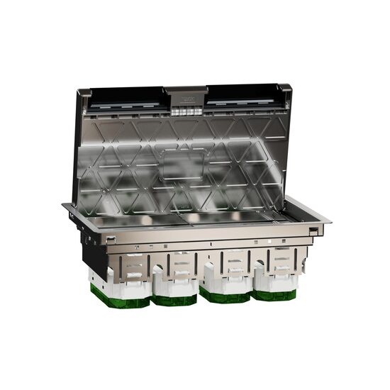 Doza pardoseala XL,metal, IP20, 24 module UNICA SYSTEM+ Schneider Electric, INS52127
