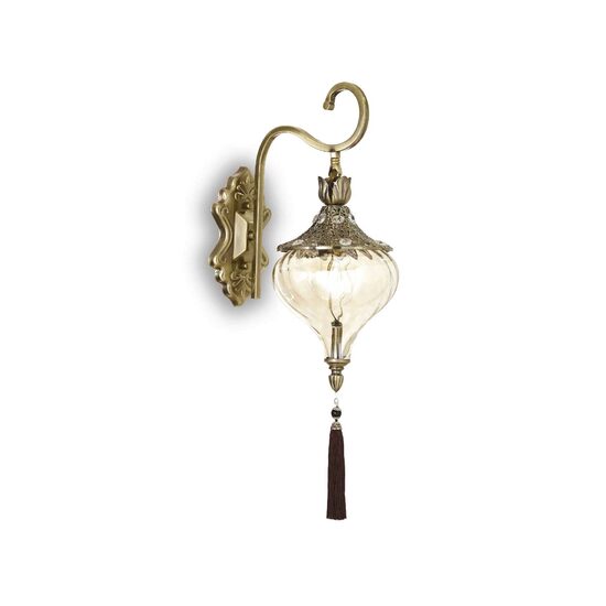 Aplica clasica abajur sticla 1xE27/42W, Harem AP1 115962 Ideal Lux