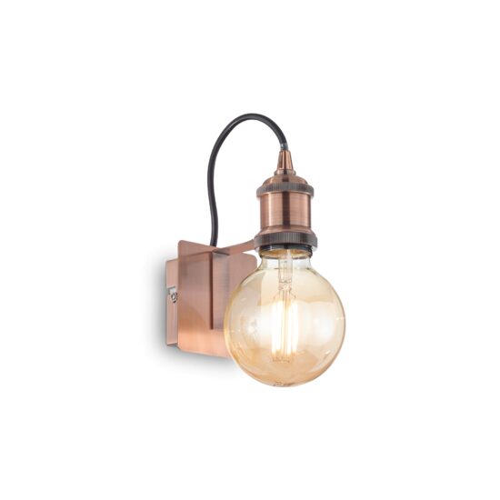 Aplica metalica cupru stil industrial 1xE27/60W, Frida AP1 163338 Ideal Lux