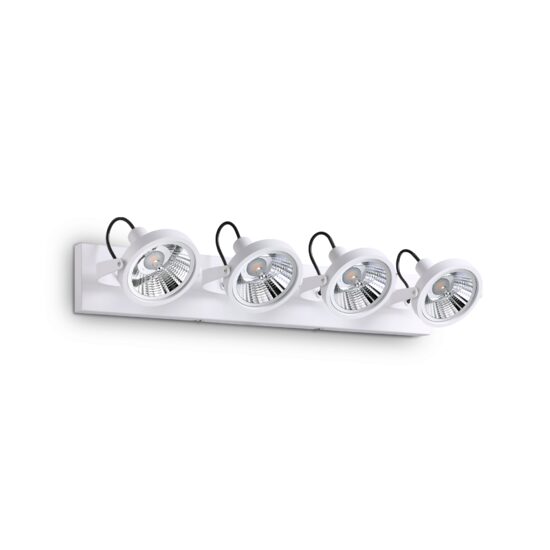 Spot alb dispersoare reglabile 4xGU10/50W, Glim PL4 200217 Ideal Lux