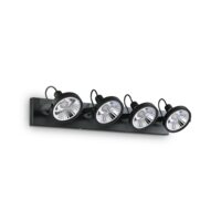 Spot negru dispersoare reglabile 4xGU10/50W, Glim PL4 200255 Ideal Lux
