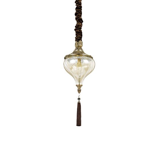 Lustra clasica abajur sticla 1xE27/42W, Harem SP1 115979 Ideal Lux