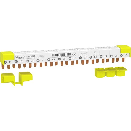 Auxiliare - Pieptene 3P+N, 12 module, Schneider Electric Acti9 A9XPC712