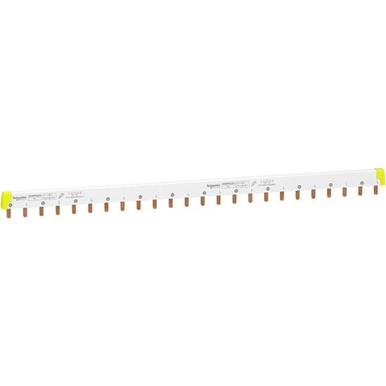 Auxiliare - Pieptene 1L+N, inclinare 18 mm, 24 module, 100 A, Acti9 Schneider Electric, A9XPH224