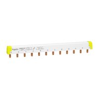 Auxiliare - Bara colectoare tip pieptene, 3L, inclinare 18mm, 12 Module, 100A, Acti9 Schneider Electric, A9XPH312