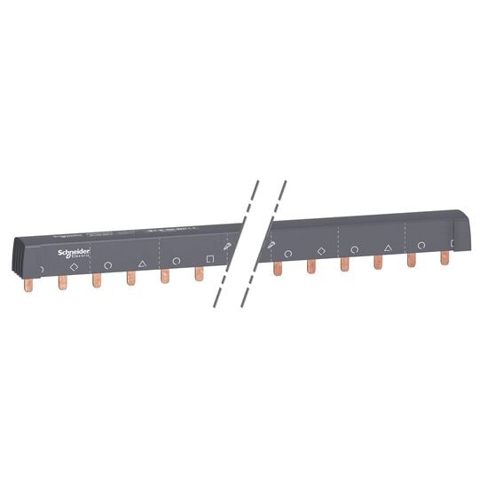 Auxiliare - Pieptene 3L+N echilibrat, inclinare 18 mm, 24 module, 100 A, Acti9 Schneider Electric, A9XPH524