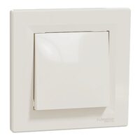 Intrerupator simplu, crem, 10AX, fara surub, Asfora Schneider Electric, EPH0100123