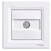 Priza TV de capat, alba, 1 dB, Asfora Schneider Electric, EPH3200121