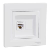 Priza date RJ45 cat.5e UTP, alba, Asfora Schneider Electric, EPH4300121