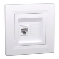 Priza date RJ45 cat.6 UTP, alba, Asfora Schneider Electric, EPH4700121