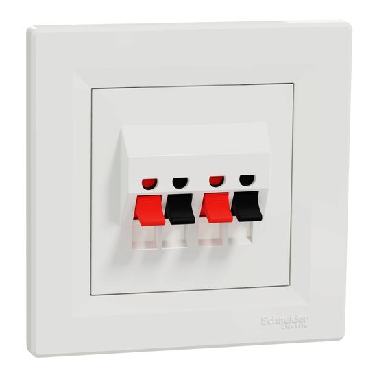 Priza alba, pentru difuzoare, Asfora Schneider Electric EPH5700121