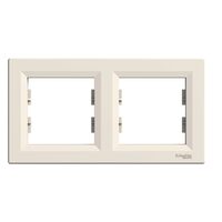 Rama dubla, crem, Asfora Schneider Electric, EPH5800223