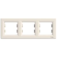 Rama tripla, crem, Asfora Schneider Electric, EPH5800323