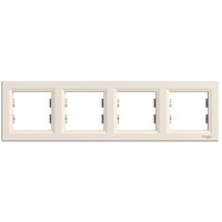 Rama cvadrupla, crem, Asfora Schneider Electric, EPH5800423