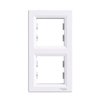 Rama dubla verticala, alba, Asfora Schneider Electric EPH5810221