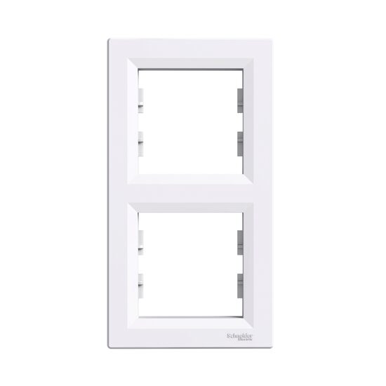Rama dubla verticala, alba, Asfora Schneider Electric EPH5810221