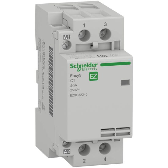 Contactor modular 1P+N, 10A, 230V, 50Hz, Schneider Electric Easy9 EZ9C32240