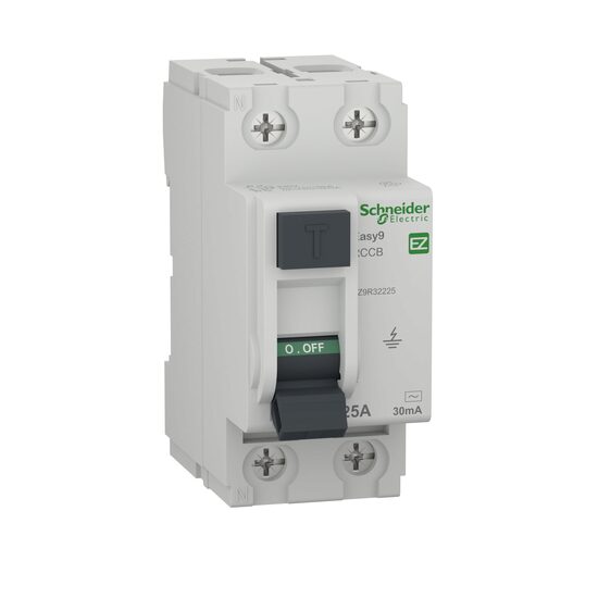 Siguranta diferentiala | Protectie diferentiala 2P, tip AC, 25A, 30mA, curba C, Schneider Electric Easy9 EZ9R32225