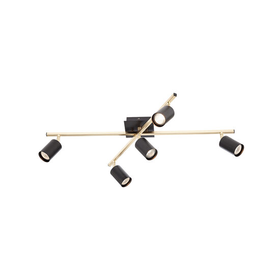 Plafoniera moderna dispersoare orientabile negre GU10/35W, Crius 5x04-540 Smarter