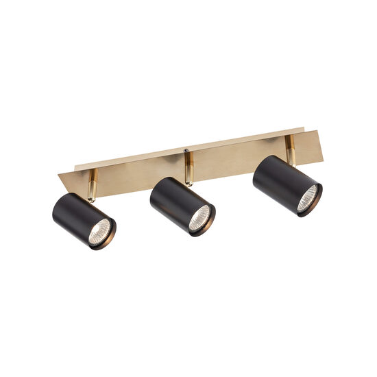 Spot modern Crius triplu dispersoare orientabile negre GU10/35W, Crius 3x04-539 Smarter