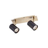 Spot modern Crius dublu dispersoare orientabile negre GU10/35W, Crius 2x04-538 Smarter