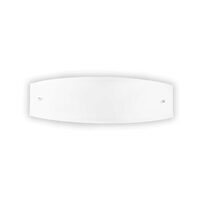 Aplica moderna alba abajur sticla gravata 2xE27/60W, Ali AP2 026558 Ideal Lux