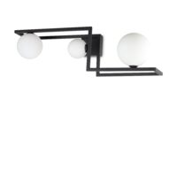 Plafoniera neagra contur geometric 3xG9/28W, Angolo PL3 284286 Ideal Lux