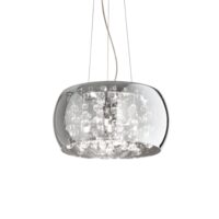 Lustra moderna cromata cu siraguri de sfere 5xG9/40W, AUDI-80 SP5 197661 Ideal lux