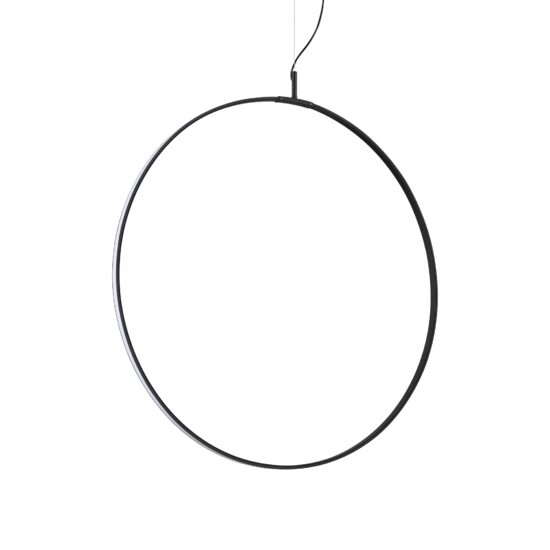 Lustra circulara neagra LED 36W/4250lm/3000K, Circus SP D74 291406 Ideal Lux