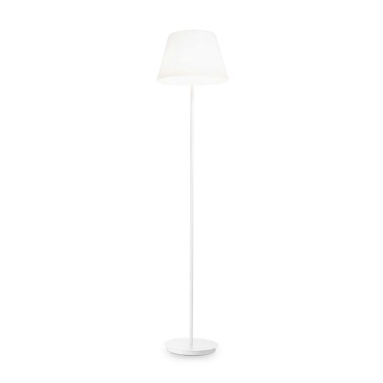 Lampadar modern alb abajur sticla 2xE27/60W, Cylinder PT2 111452 Ideal Lux
