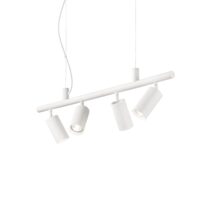 Lustra cu spoturi albe dispersoare reglabile 4xGU10/28W, Dynamite SP4 231372 Ideal Lux