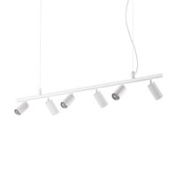 Lustra cu spoturi albe dispersoare reglabile 6xGU10/28W, Dynamite SP6 231433 Ideal Lux