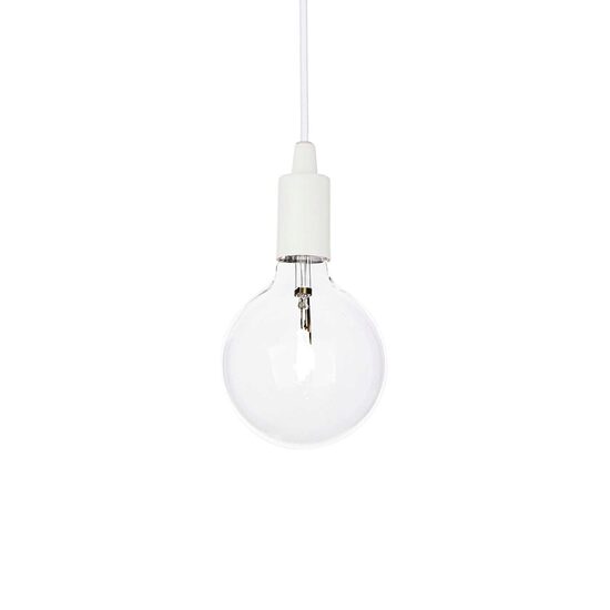 Lustra moderna alba stil industrial 1xE27/42W, Edison SP1 113302 Ideal Lux