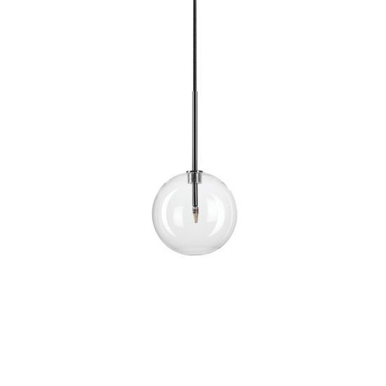 Lustra moderna cromata abajur sticla 1xG4/2W, Equinoxe SP1 D15 306537 Ideal Lux