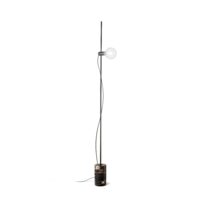 Lampadar negru stil industrial baza marmura 1xE27/60W, Eva PT1 295213 Ideal Lux