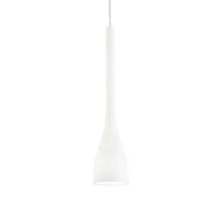 Lustra moderna alba abajur sticla 1xE27/60W, Flut SP1 Big 035666 Ideal Lux