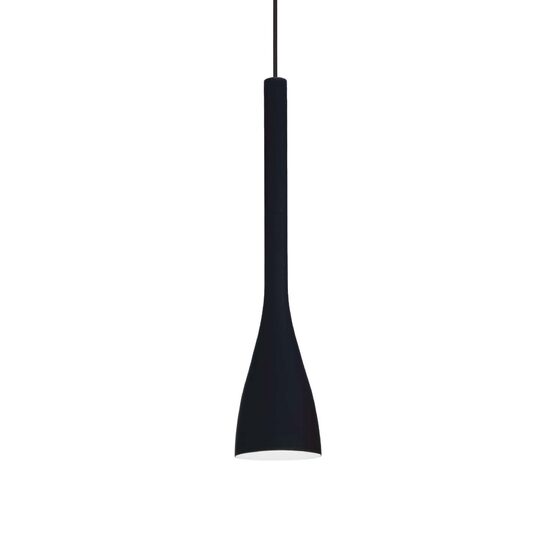 Lustra moderna neagra abajur sticla 1xE14/40W, Flut SP1 Small 035710 Ideal Lux