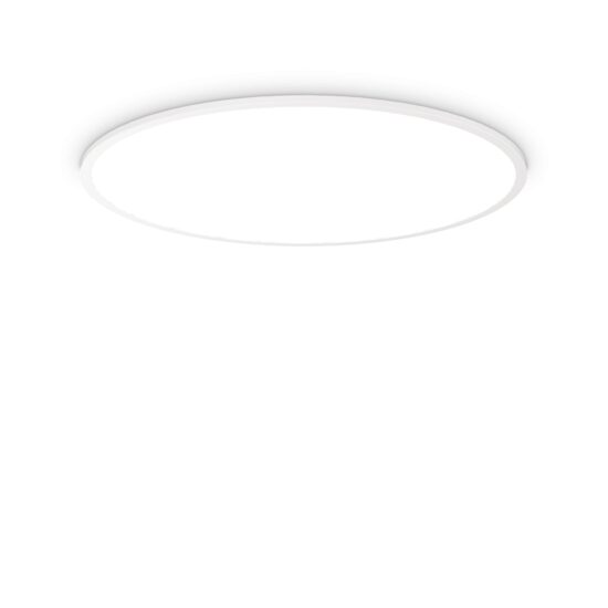 Plafoniera moderna alba LED 68W/9550lm/4000K, Fly Slim PL D90 306698 Ideal Lux
