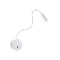 Aplica moderna alba LED 3.5W/280lm/3000K, Focus-2 AP 203171 Ideal Lux
