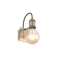 Aplica alama satinata stil industrial 1xE27/60W, Frida AP1 163321 Ideal Lux
