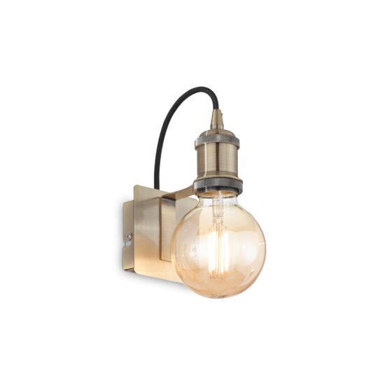 Aplica alama satinata stil industrial 1xE27/60W, Frida AP1 163321 Ideal Lux