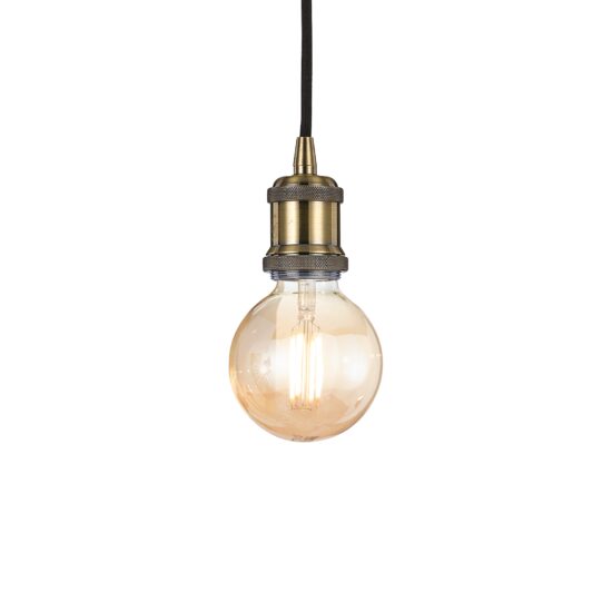 Lustra alama satinata stil industrial 1xE27/60W, Frida SP1 122083 Ideal Lux